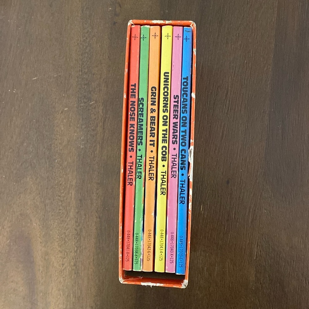 Mike Thaler’s Riddle Rainbow: Jokes Riddles Cartoons Box Set (1979) (6 books)